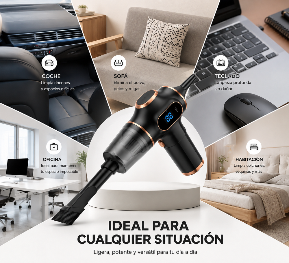 NUVEXO™ AIRCLEAN PRO
    Aspiradora Portátil 3 en 1